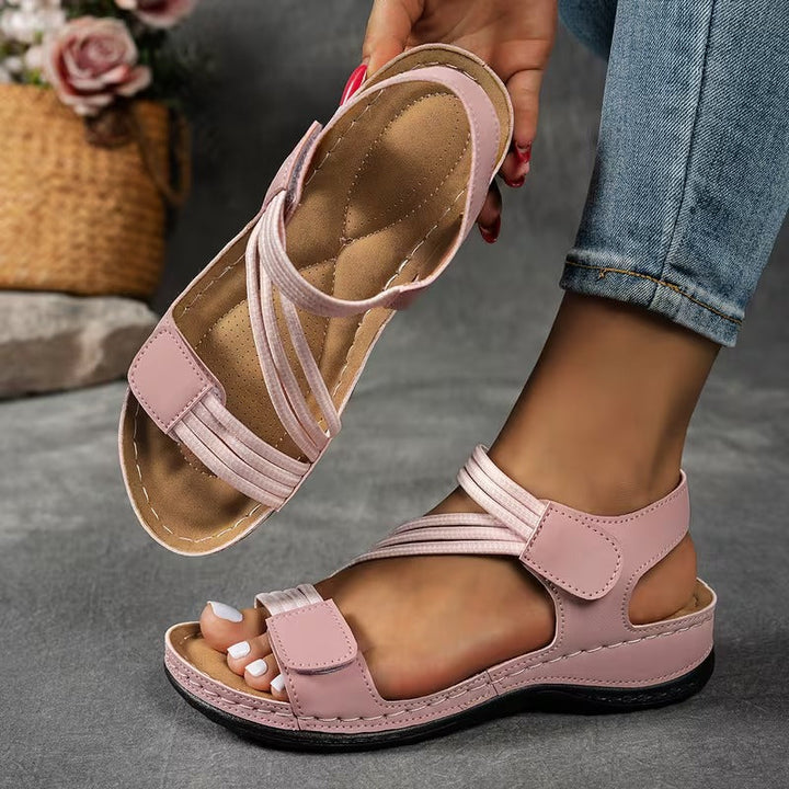 Courtney - Cross Strap Comfort Sandals