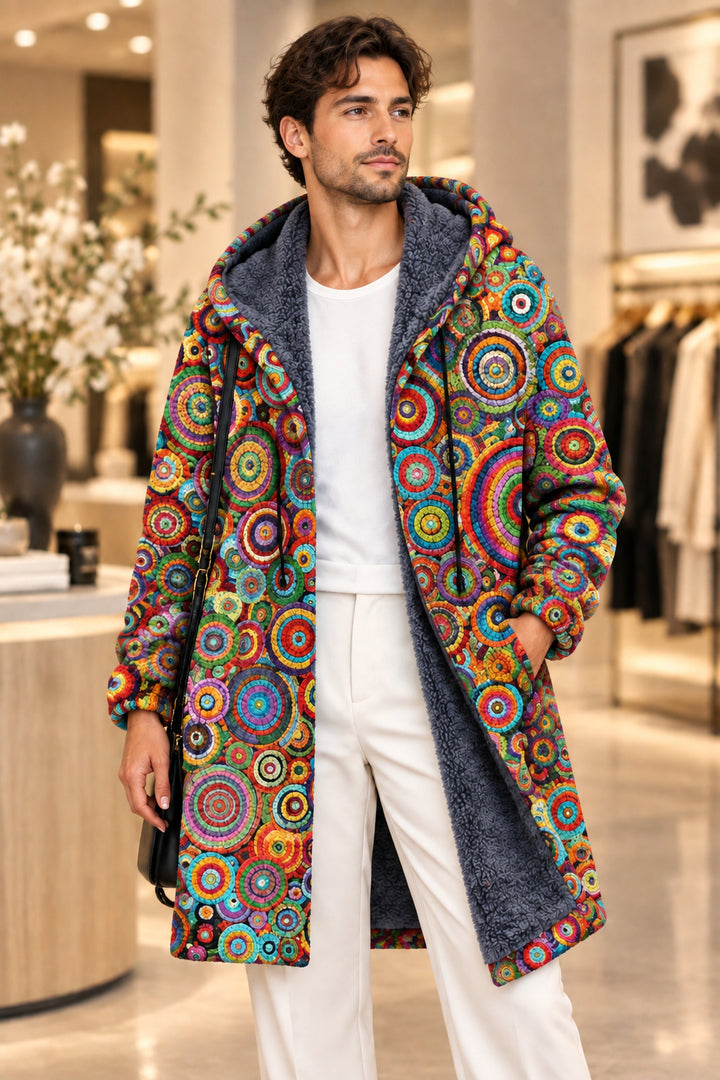 Ames - Soft-Touch Patterned Cardigan