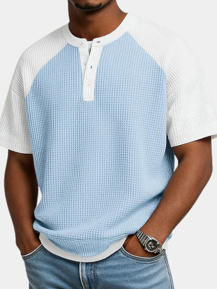 Arbor - Textured Waffle-Knit Polo