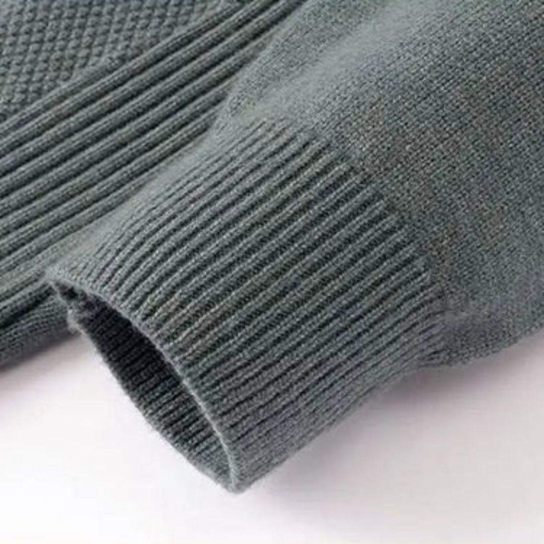 Kelvis - Textured Jacquard Turtleneck Sweater