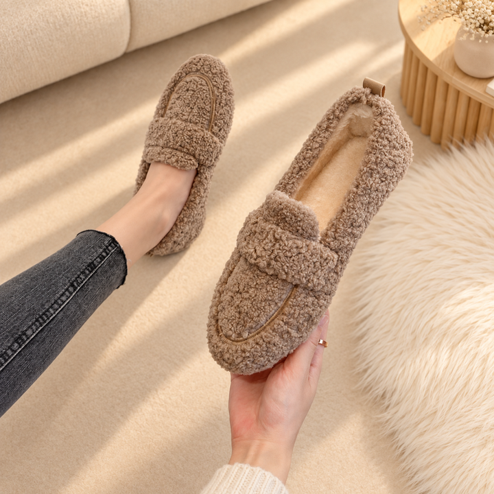 Avina - Plush Grip-Soled Slippers