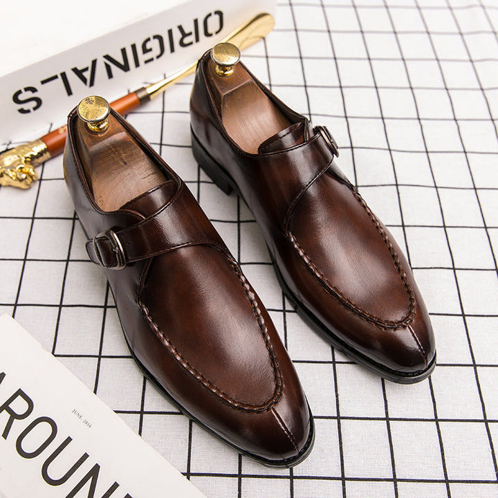 Isaias - Polished Buckled Dress Shoes