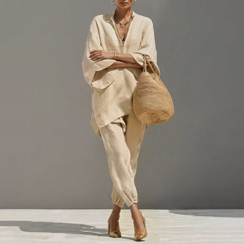 Millie - Airy Linen Two-Piece Set