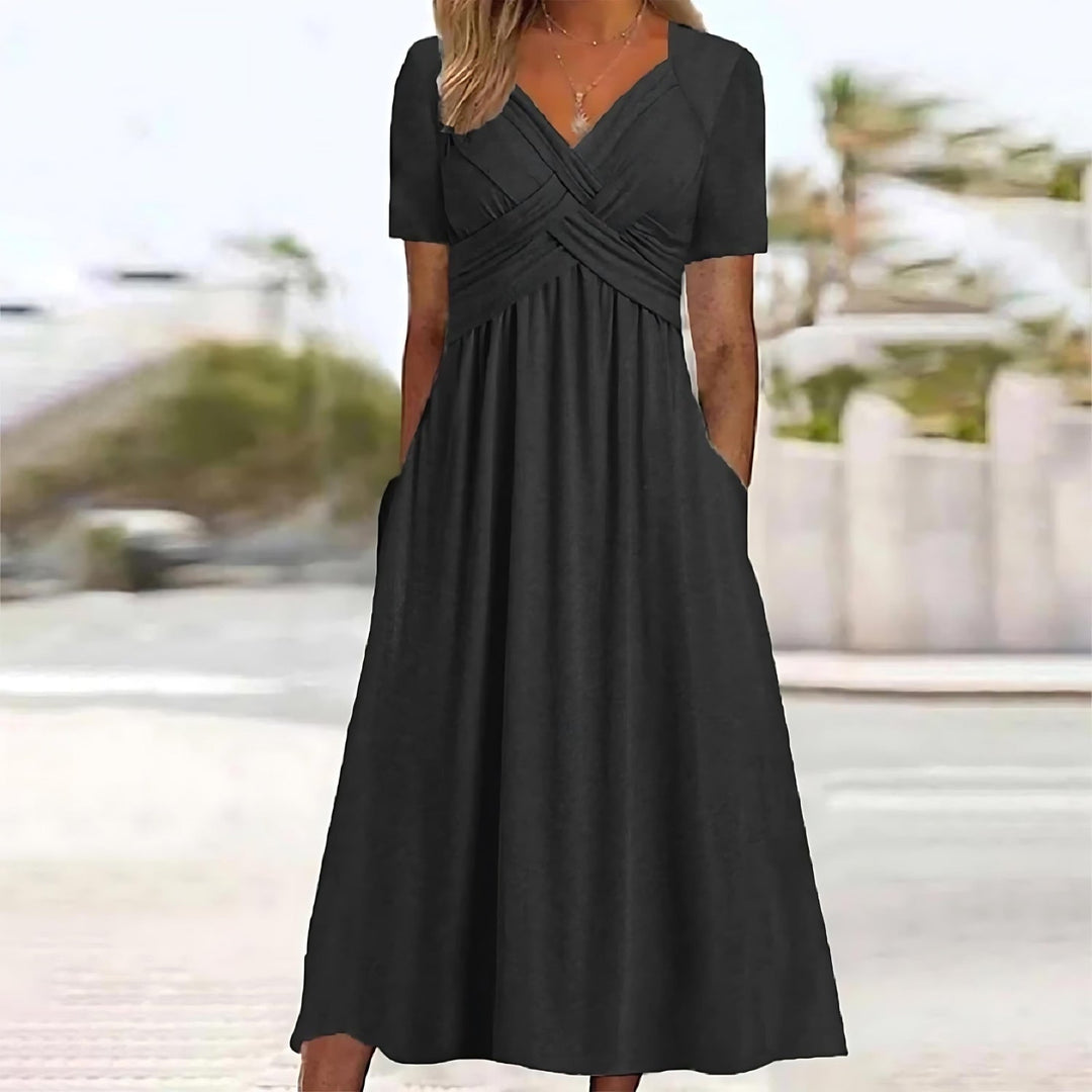 Payton - Soft-Touch A-Line Midi Dress
