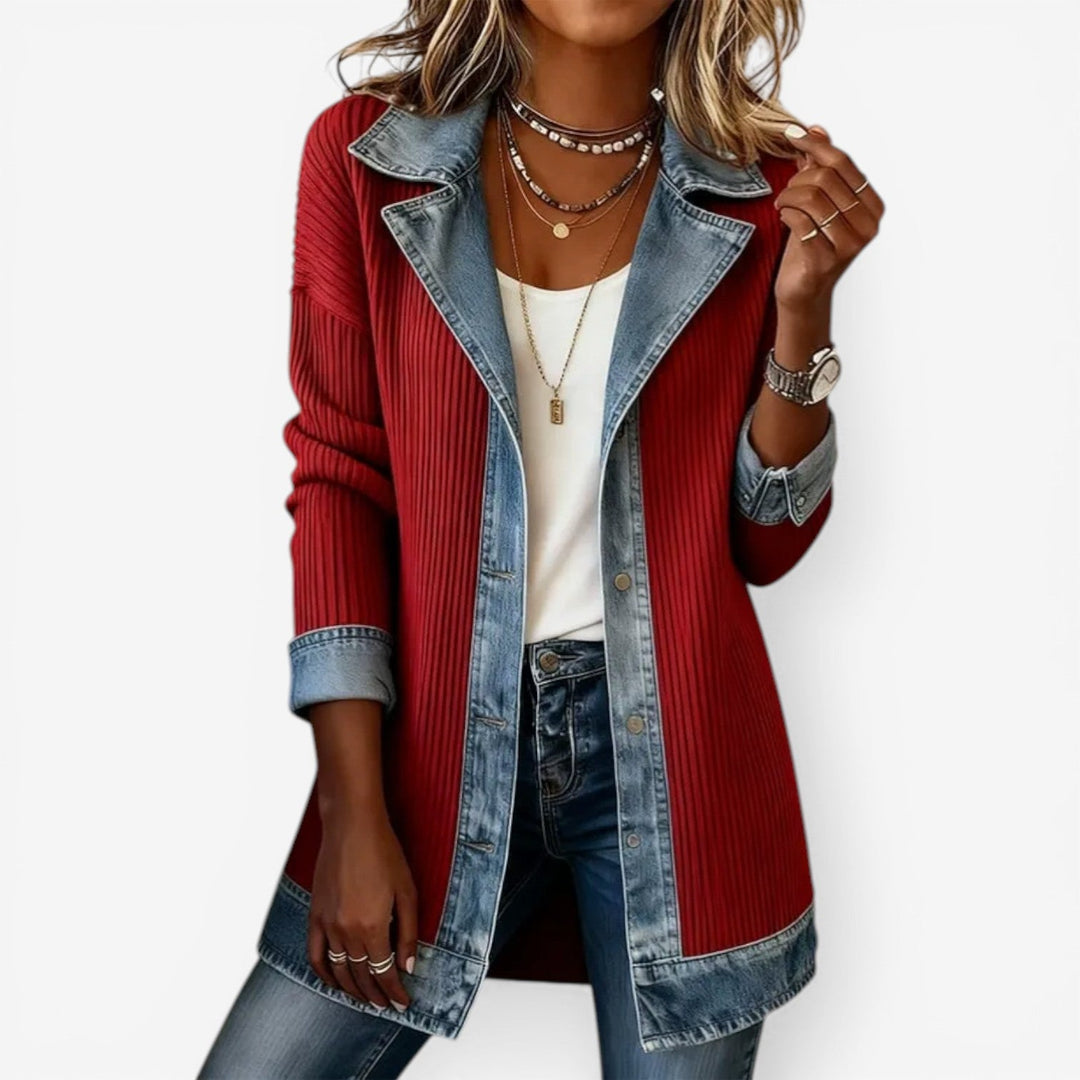 Soretta - Textured Open-Front Jacket