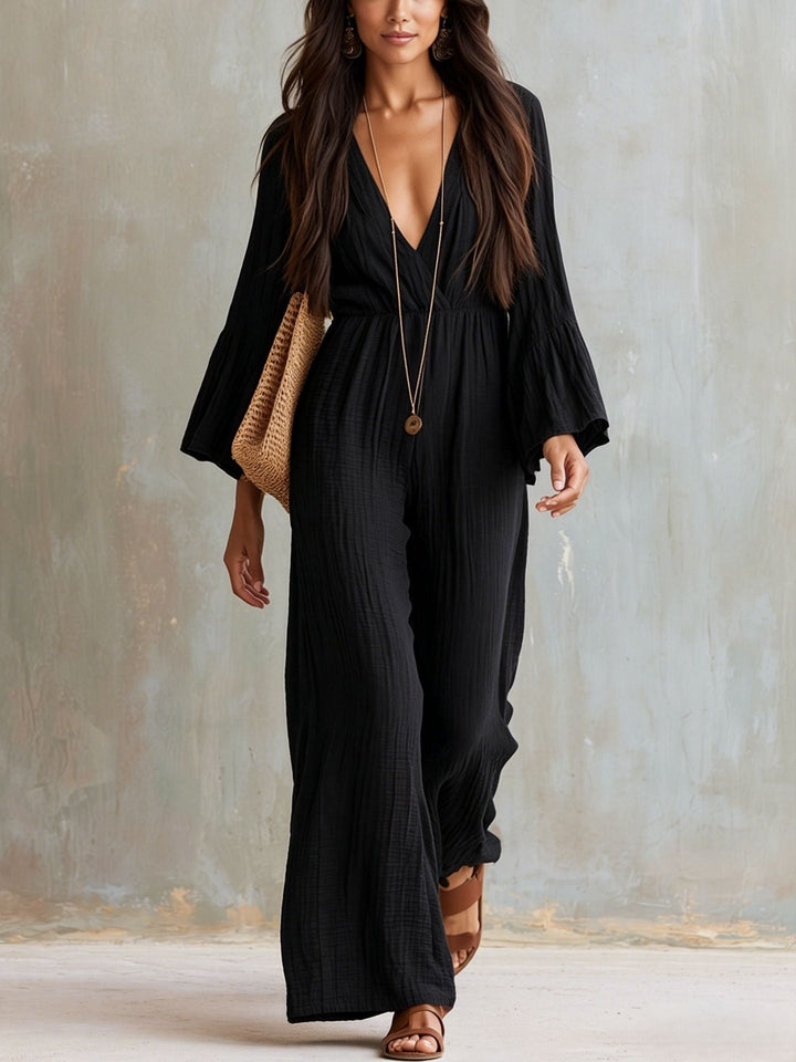 Florabelle - Soft-Touch Wide-Leg Jumpsuit