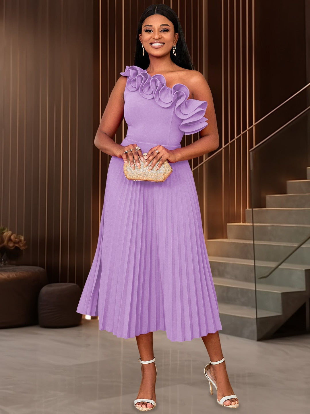 Marilora - Elegant Casual Midi Dress