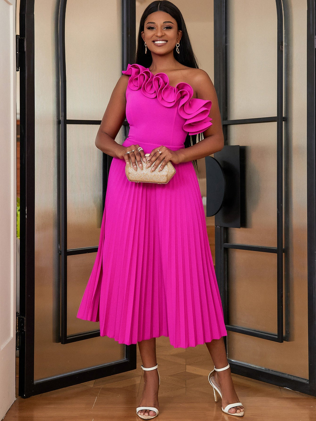 Marilora - Elegant Casual Midi Dress