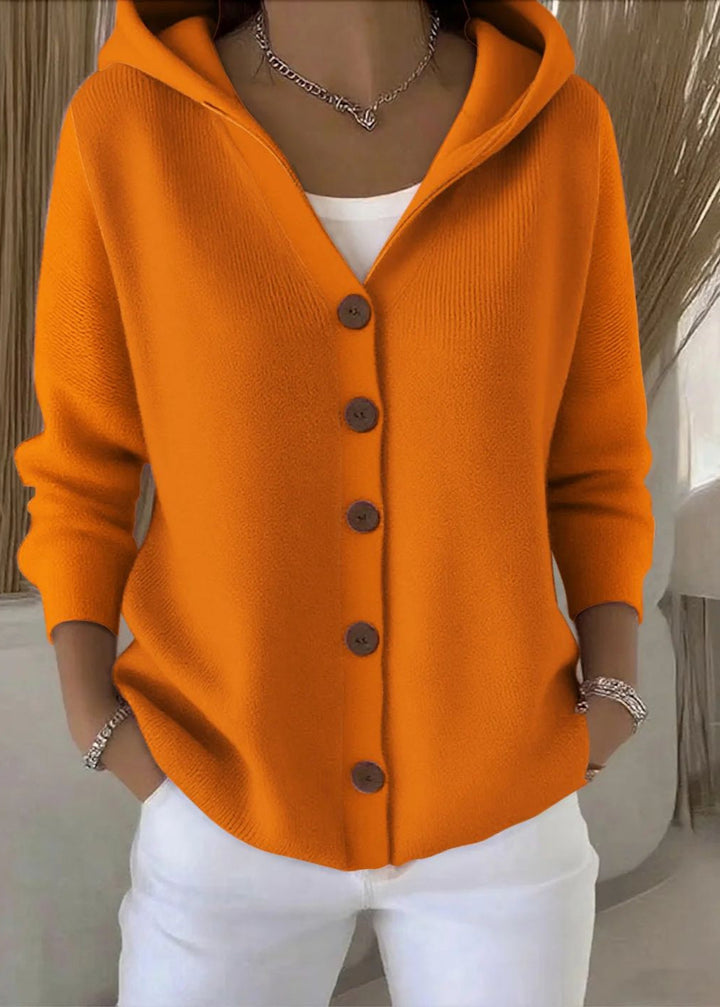 Alsira - Soft-Touch Hooded Cardigan