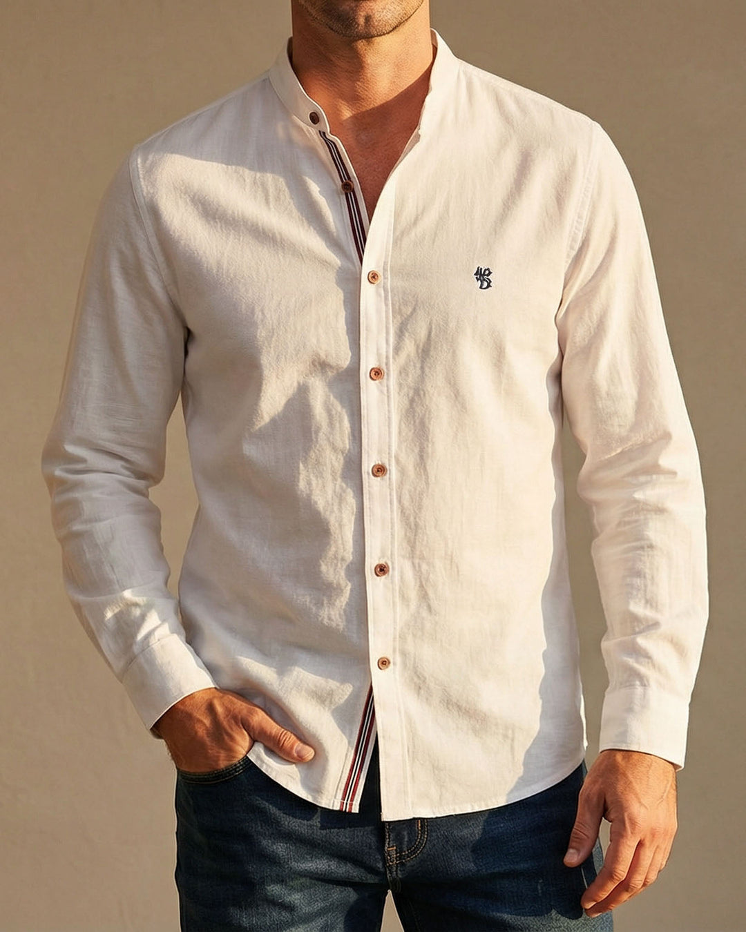 Rydoril - Crisp Officer-Collar Shirt