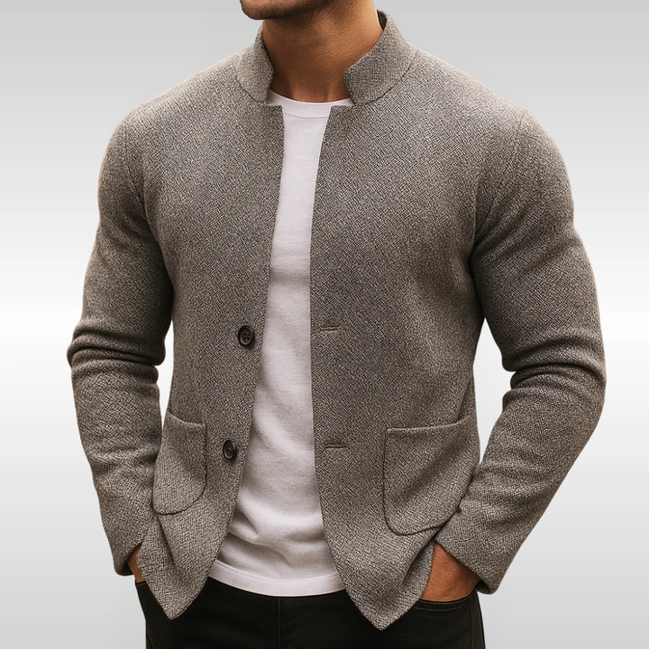 Caleb - Structured Knit Cardigan