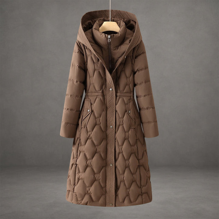Amelia - Weatherproof Insulated Long Hooded Coat