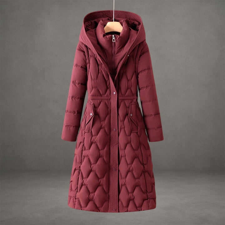 Amelia - Weatherproof Insulated Long Hooded Coat