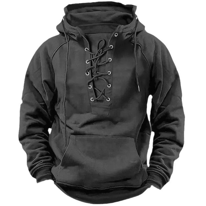 Bervin - Heavyweight Lace-Up Hoodie