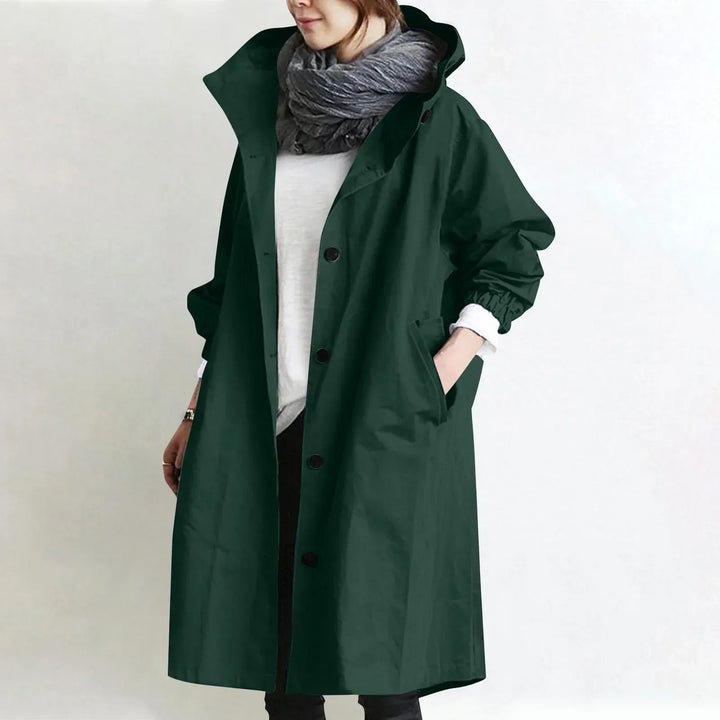 Yelina - Longline Hooded Trench Coat