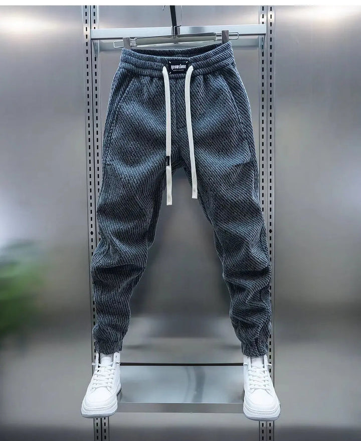 Jexar - Ribbed Drawstring Trousers