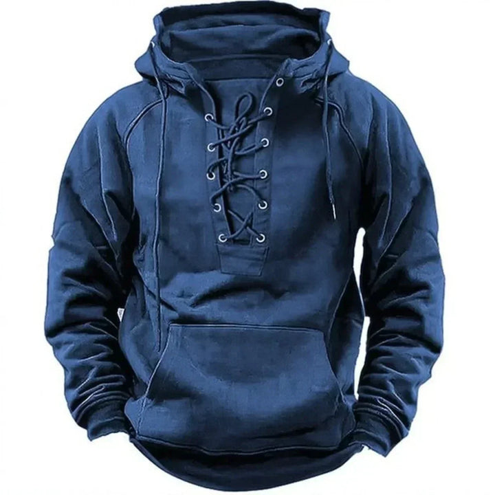 Bervin - Heavyweight Lace-Up Hoodie
