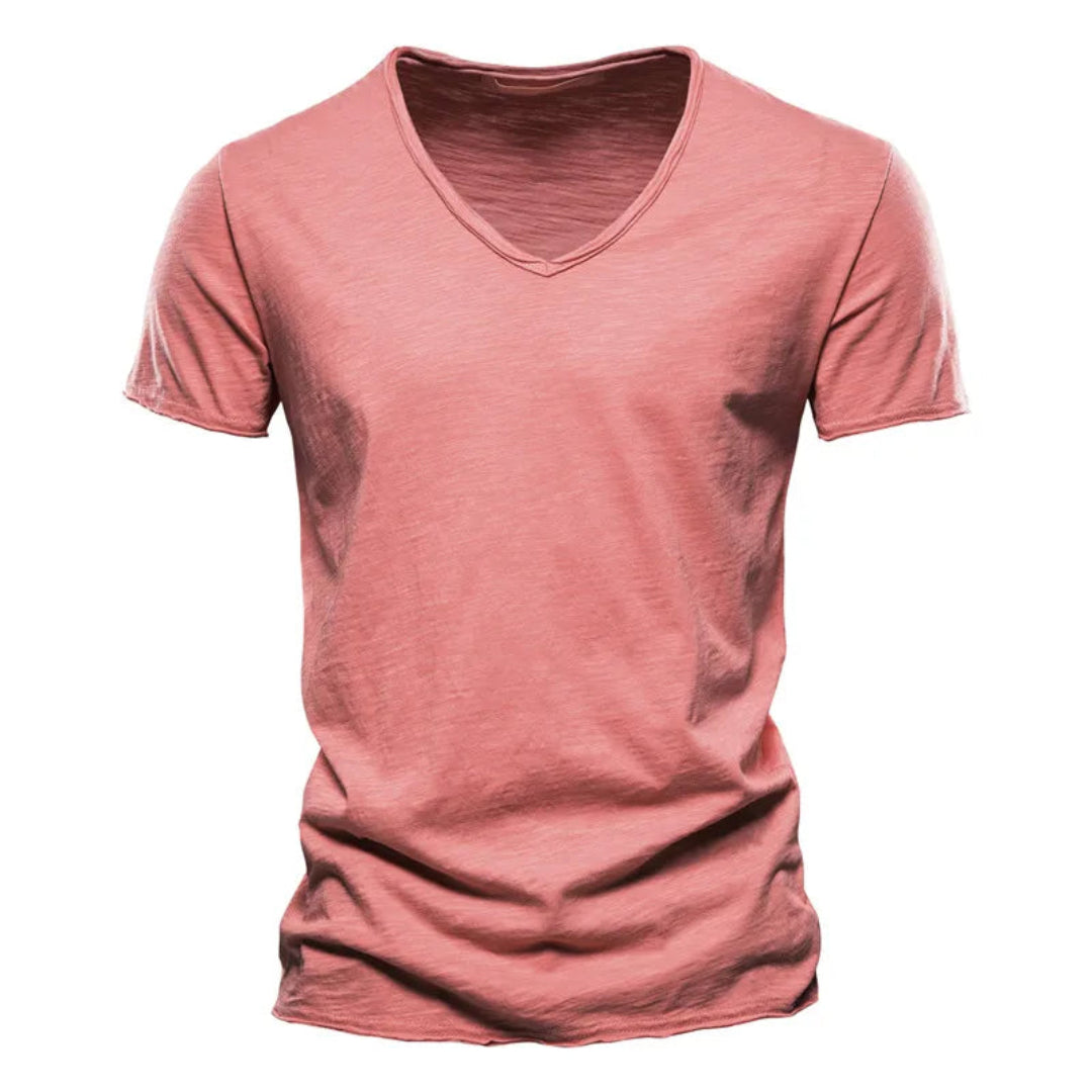 Jackson - Soft-Touch Slub V-Neck T-Shirt
