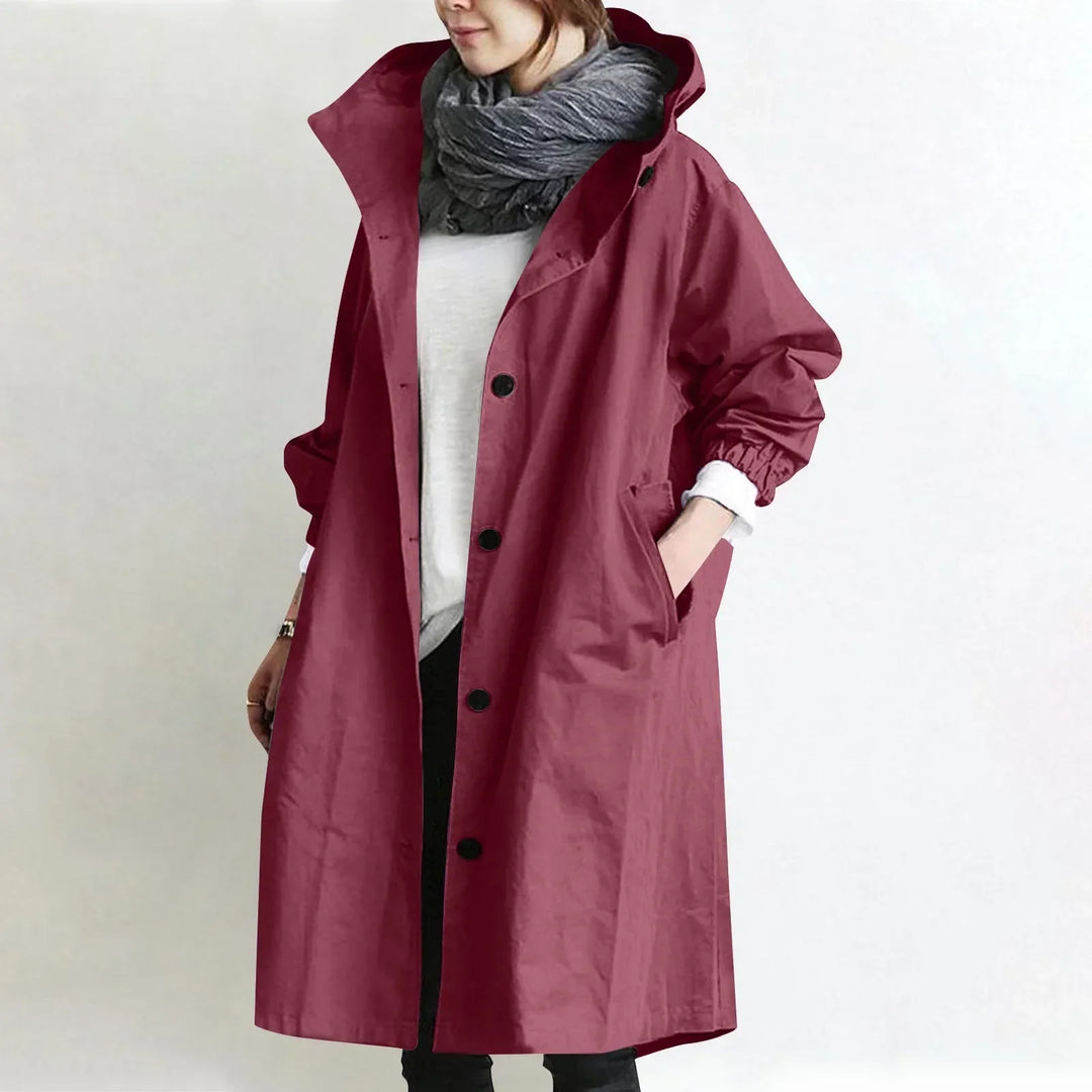 Yelina - Longline Hooded Trench Coat