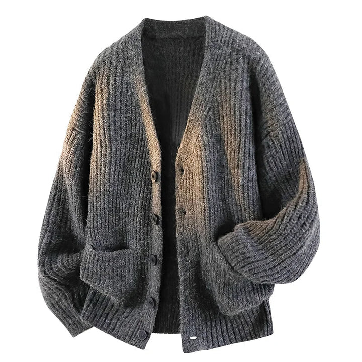 Galienne - Soft-Touch Oversized V-Neck Cardigan