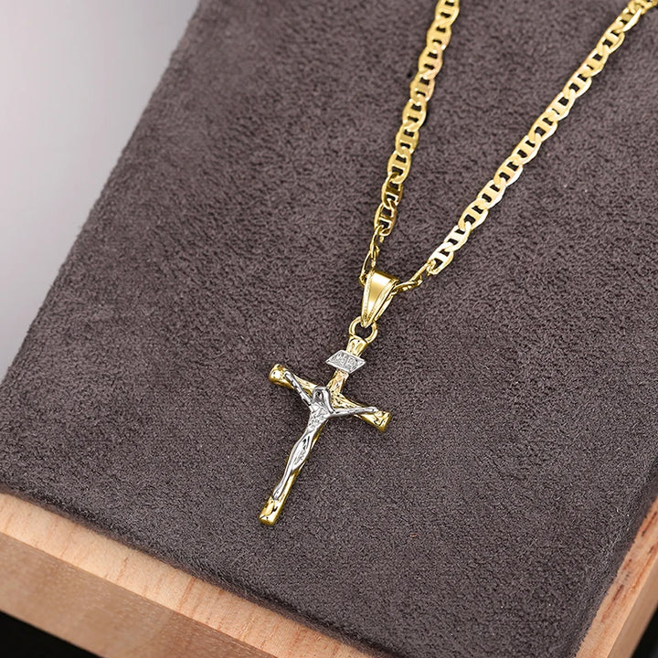 Bayford - Gleaming Cross Pendant Necklace