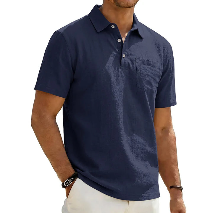 Grafton - Textured Short-Sleeve Polo