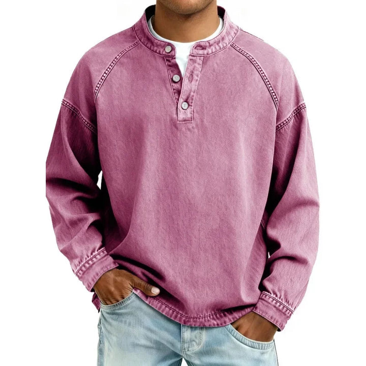 Laren - Soft-Touch Vintage Button-Down Shirt