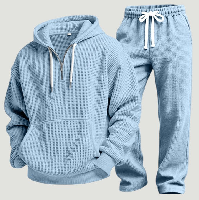 Osric - Waffle Knit Hoodie and Jogger Set