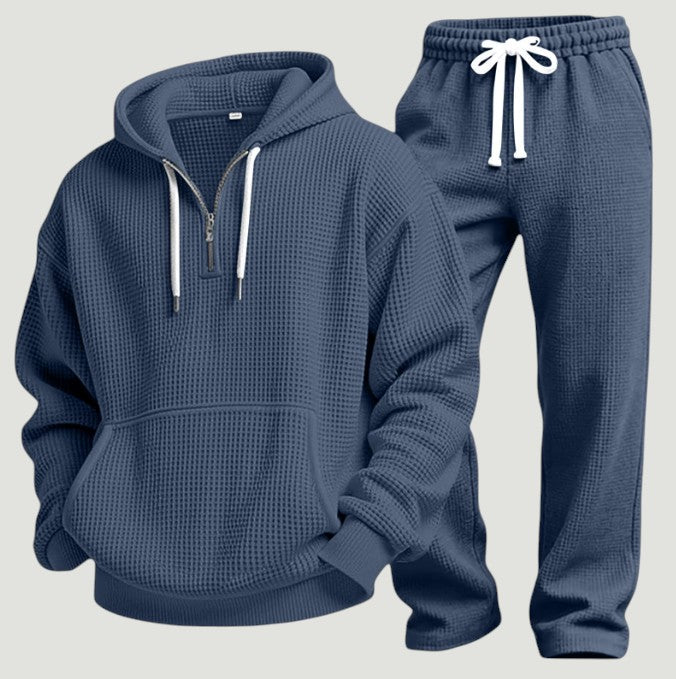 Osric - Waffle Knit Hoodie and Jogger Set