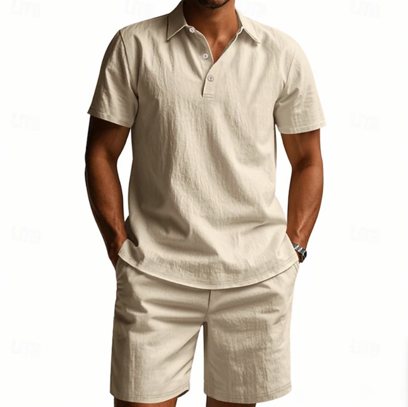 Gervase - Breathable Polo & Shorts Set