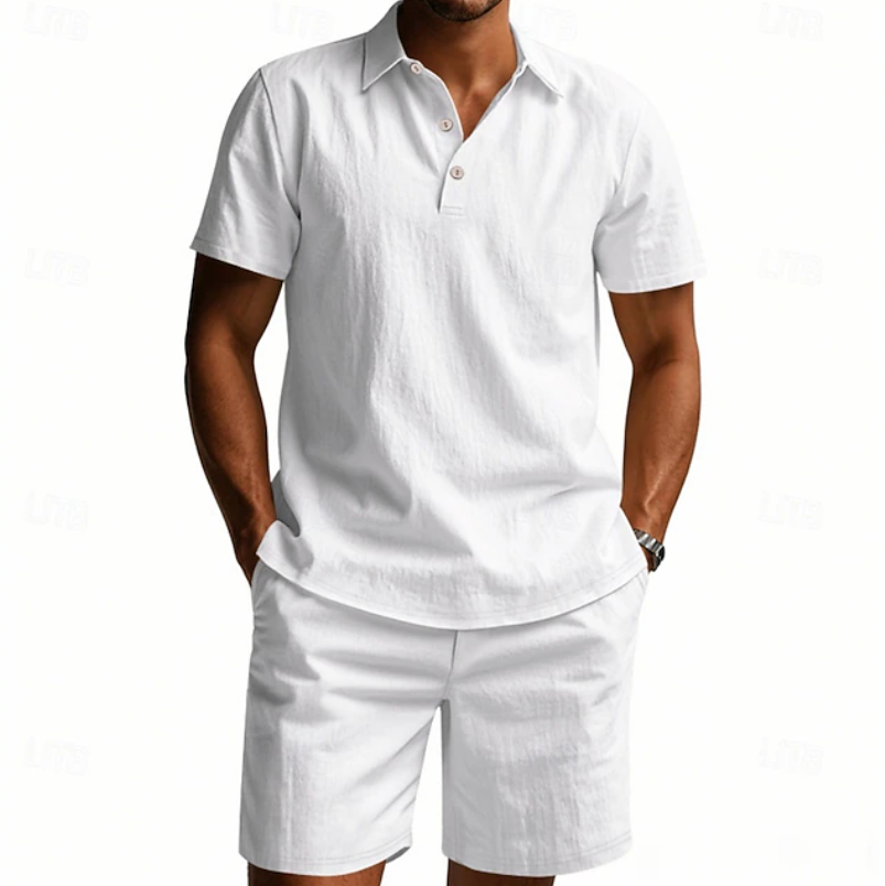 Gervase - Breathable Polo & Shorts Set