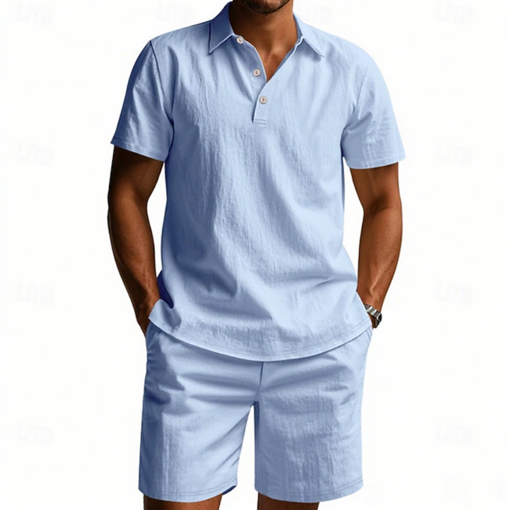 Gervase - Breathable Polo & Shorts Set