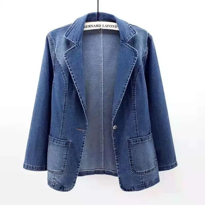 Nadia - Stylish Casual Denim Blazer