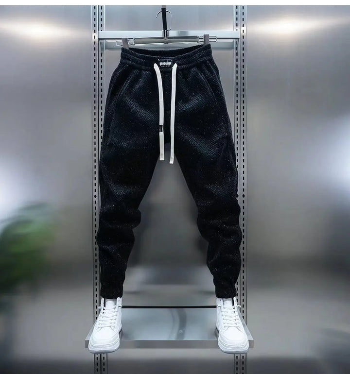 Jexar - Ribbed Drawstring Trousers