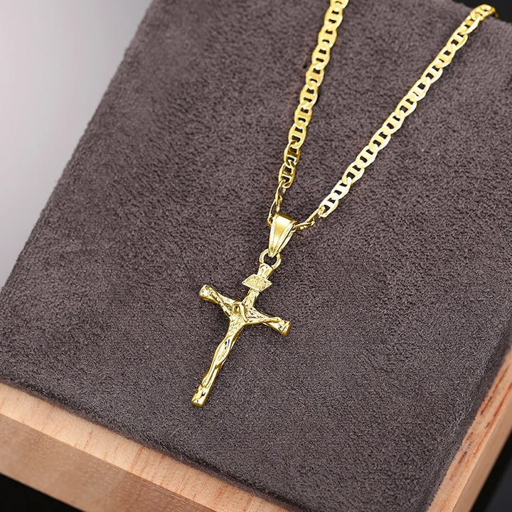 Bayford - Gleaming Cross Pendant Necklace