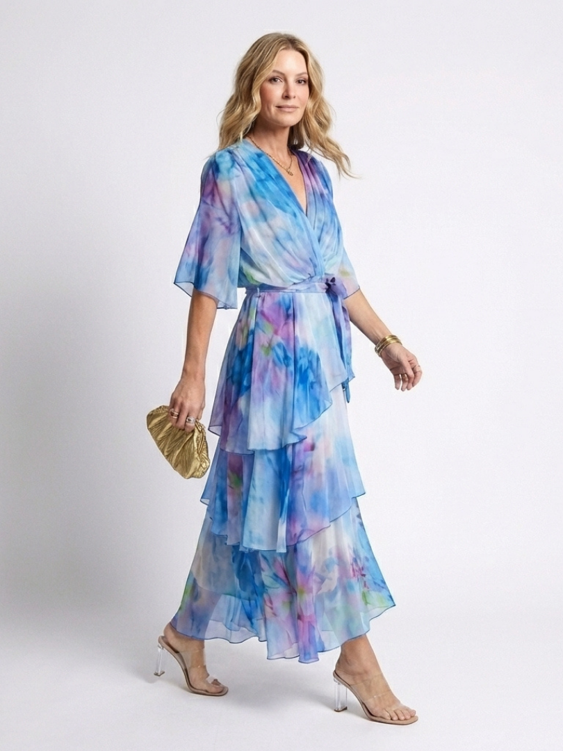 Elsinora - Soft-Touch Layered Maxi Dress