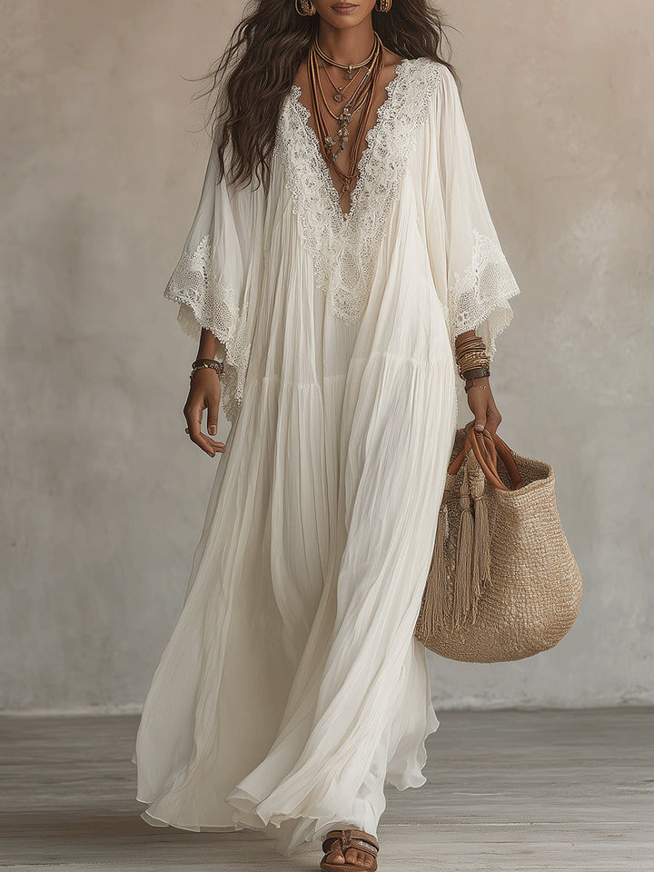 Elenisse - Ethereal Pleated Maxi Dress