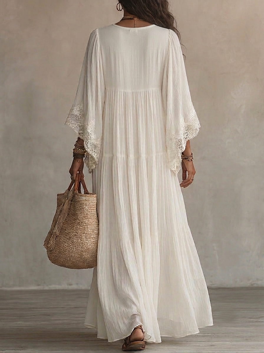 Elenisse - Ethereal Pleated Maxi Dress