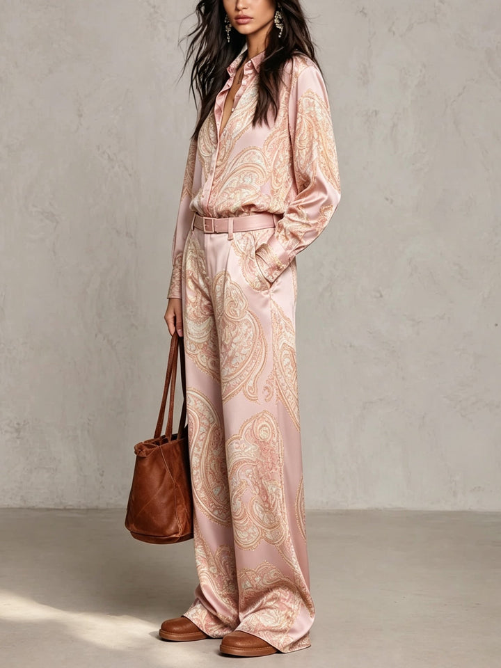 Lorelei - Silky Paisley Two-Piece Set