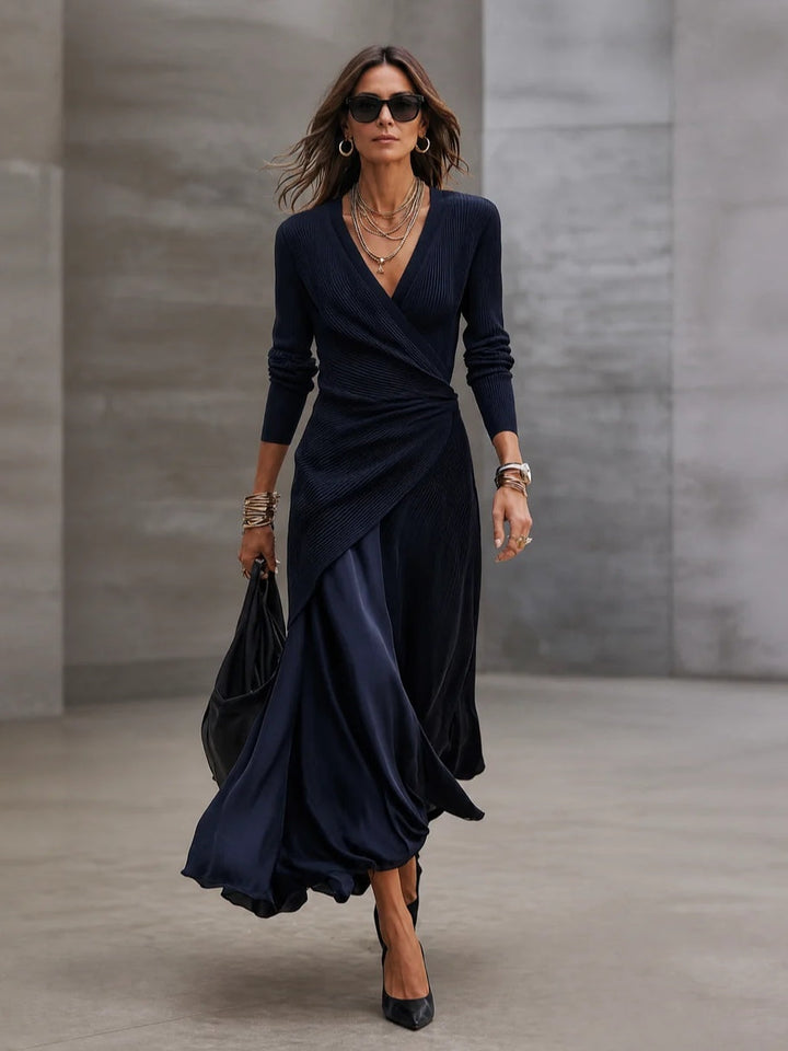 Etta - Textured Wrap Maxi Dress