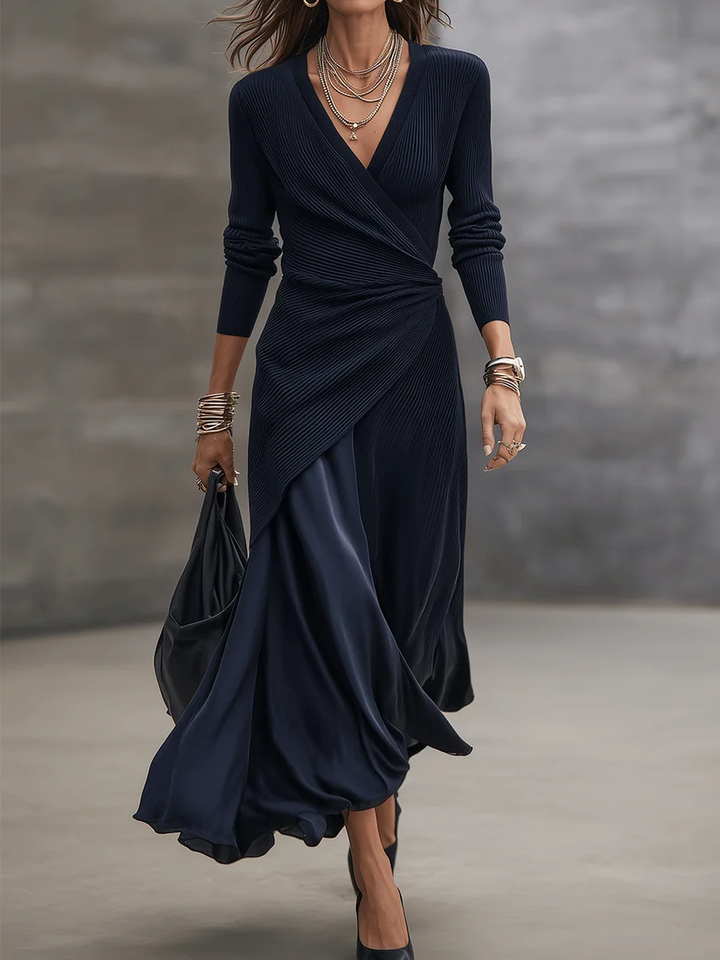 Etta - Textured Wrap Maxi Dress