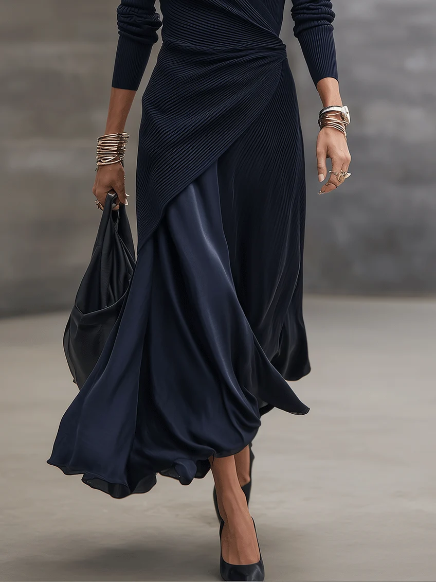 Etta - Textured Wrap Maxi Dress