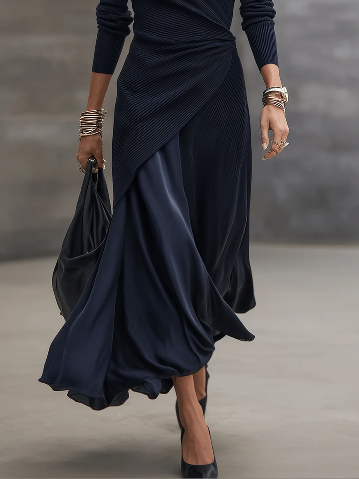Etta - Textured Wrap Maxi Dress