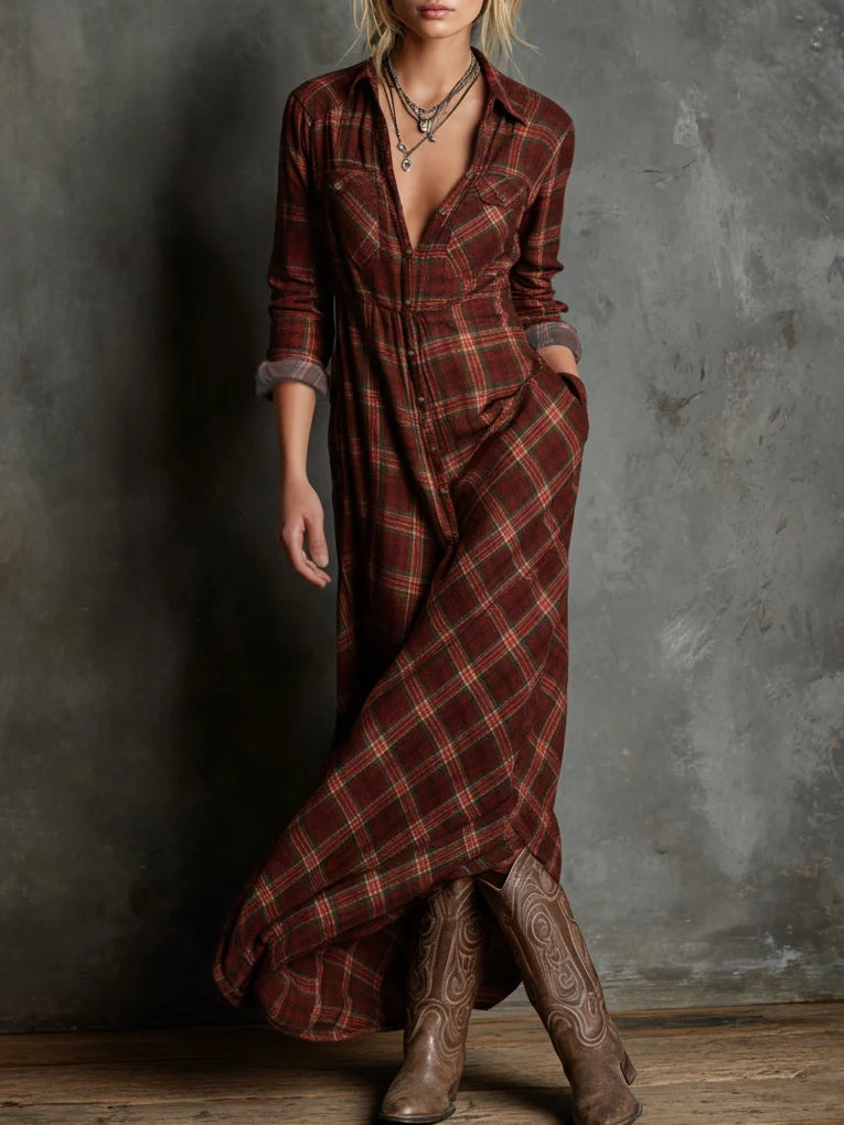 Zuri - Elegant Maxi Shirt Dress