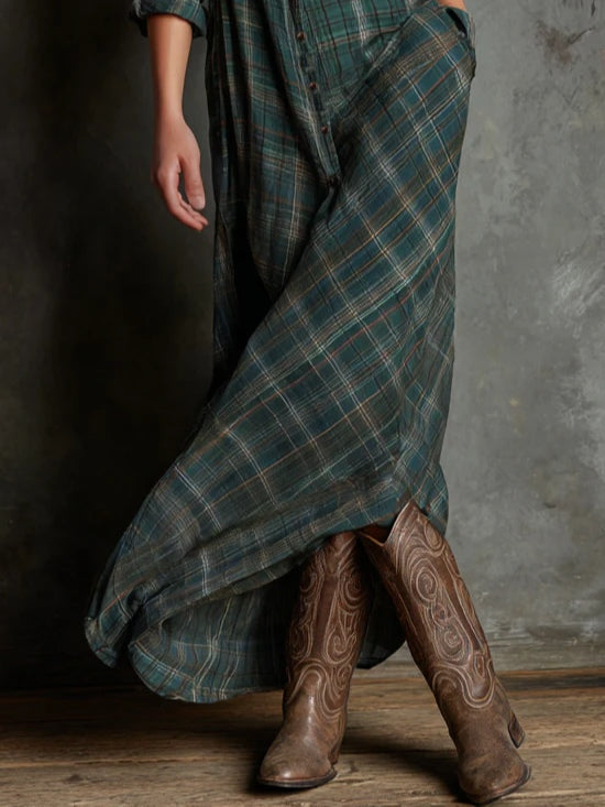 Zuri - Elegant Maxi Shirt Dress