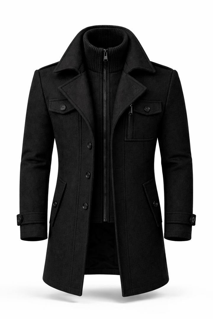Ivan - Double-Breasted Longline Coat