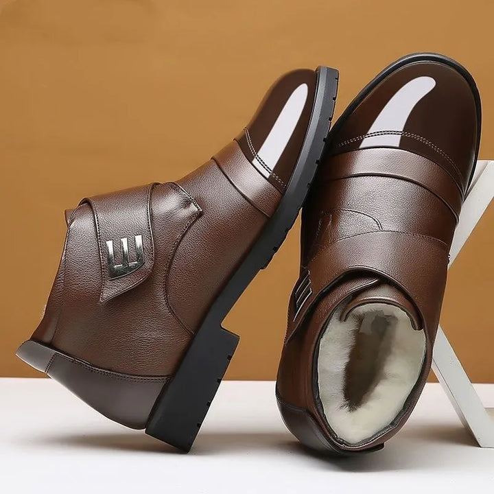 Alban - Polished Toe Comfort Ankle Shoes