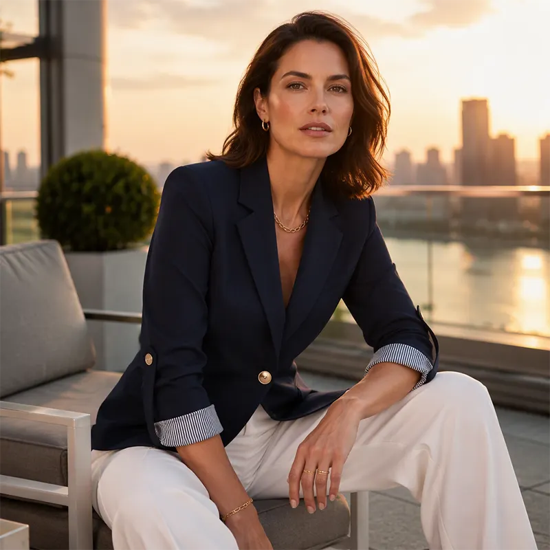 Neravelle - Tailored Roll Sleeve Blazer