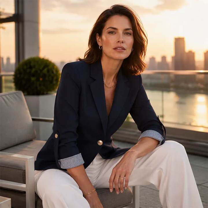 Neravelle - Tailored Roll Sleeve Blazer