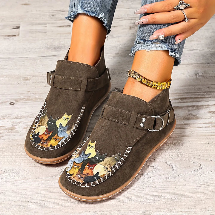Cara - Buckle Detail Comfort Loafers